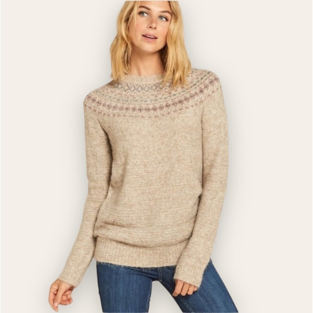 FatFace Fair Isle Metallic Erica Jumper